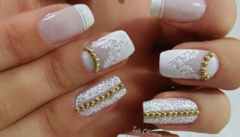 Unhas Decoradas Delicadas para Noivas e Madrinhas