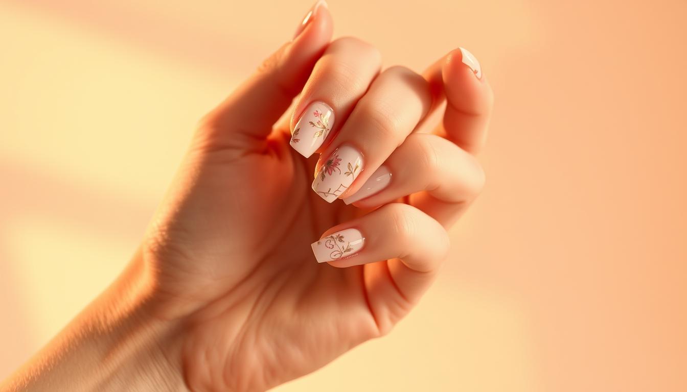 Unhas decoradas em gel