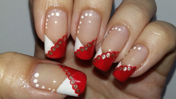 Unhas Vermelhas com Branco: Dicas Para Arrasar na Manicure